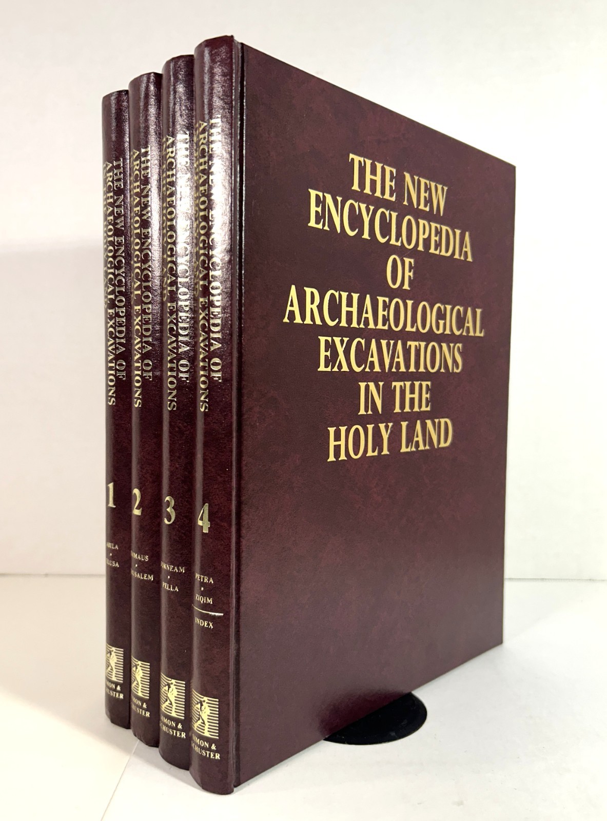 Set of 4 New Encyclopedia of Archaeological Excavations in Holy Land 1993 HB