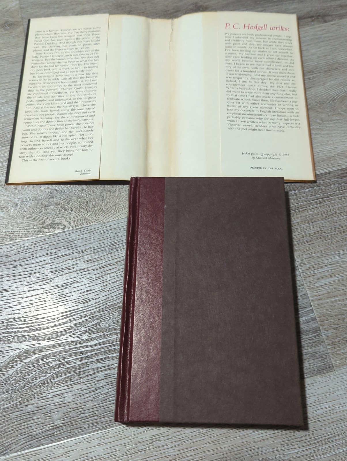 God Stalk by P. C. Hodgell (1982 Athenaeum HCDJ BCE) Fantasy hardcover
