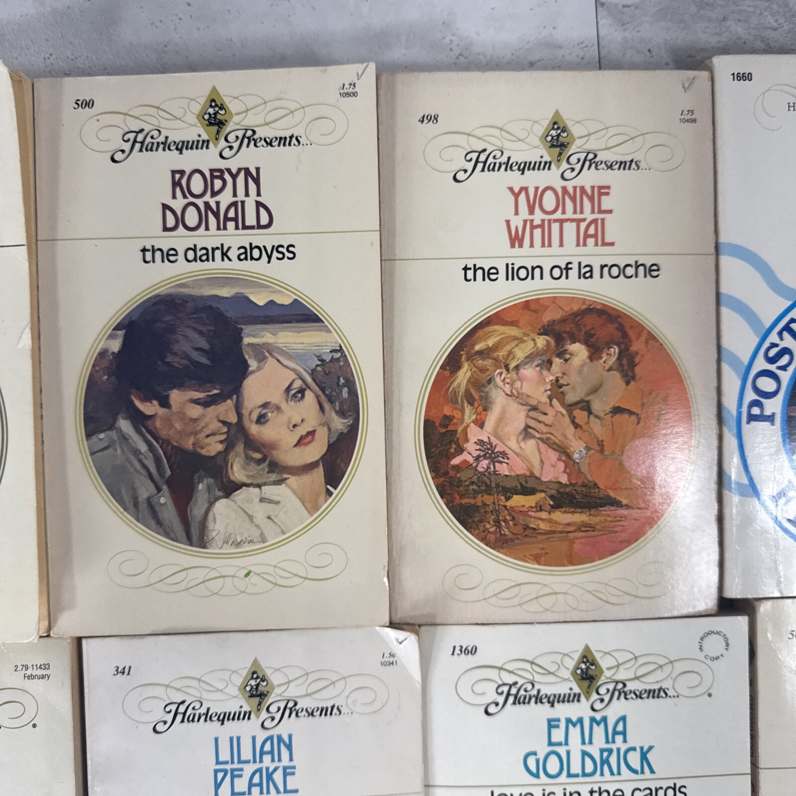 Lot of 20 Harlequin Presents Romance Paperback Books Vintage 1496