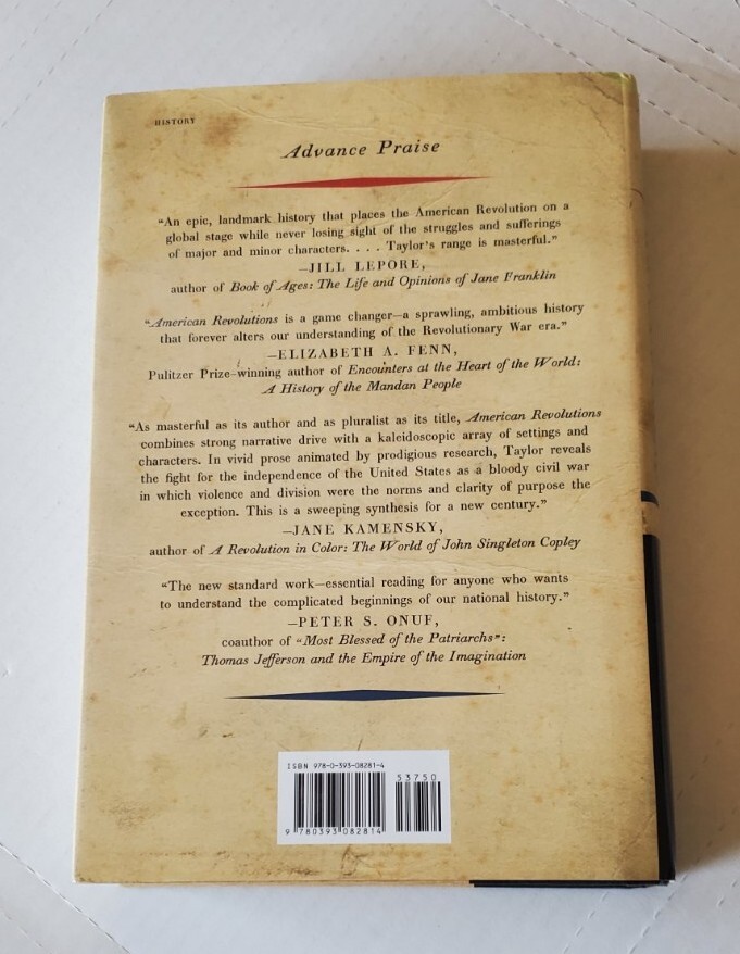 AMERICAN REVOLUTIONS: A CONTINENTAL HISTORY,1750-1804 BY ALAN TAYLOR AUTO