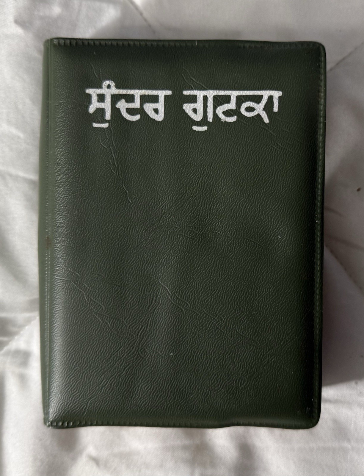 Beautiful Gutka, Spiritual Sikh Prayer Book Fore-edge Painting Punjabi