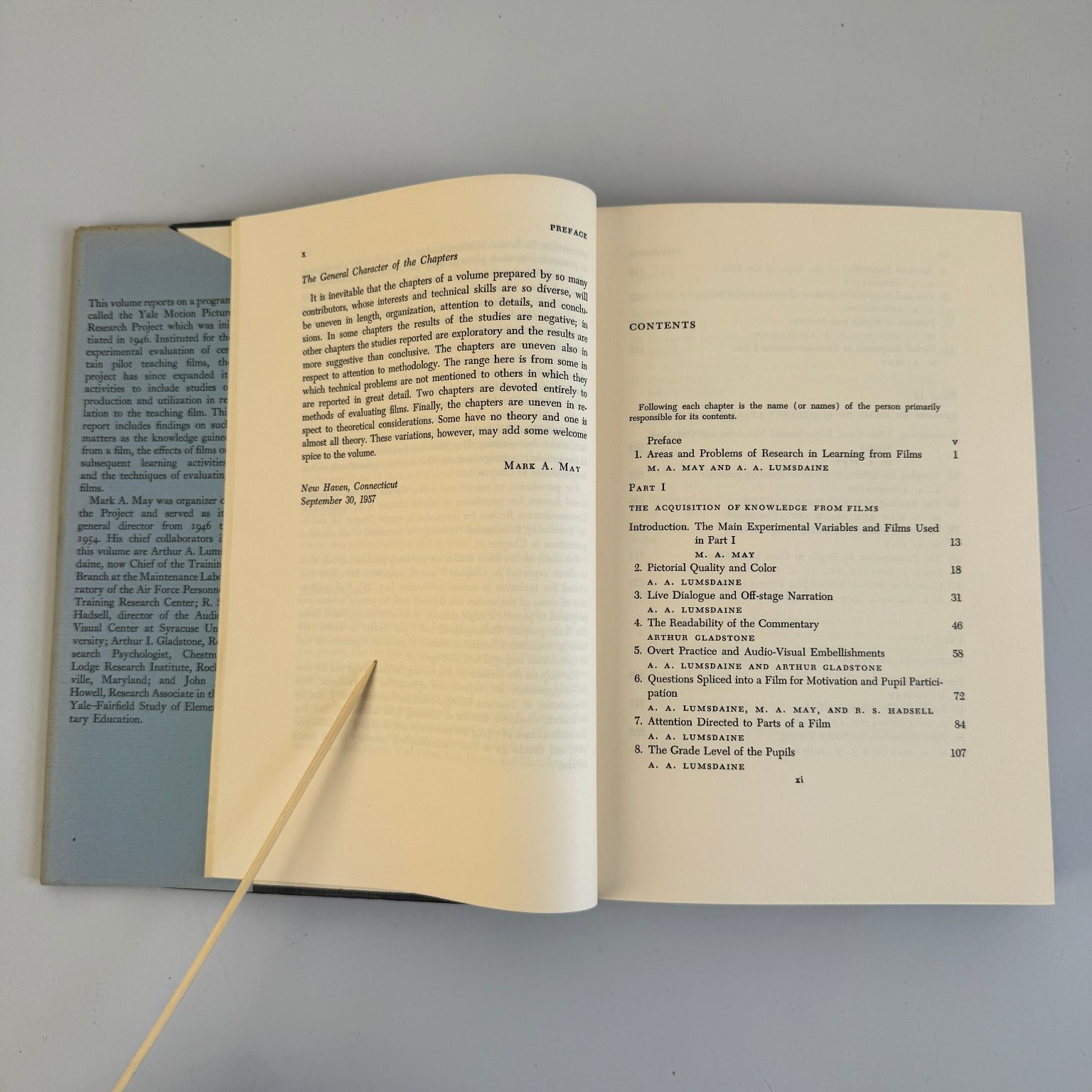 Learning from Films May Lumsdaine 1958 First Edition Yale University Press