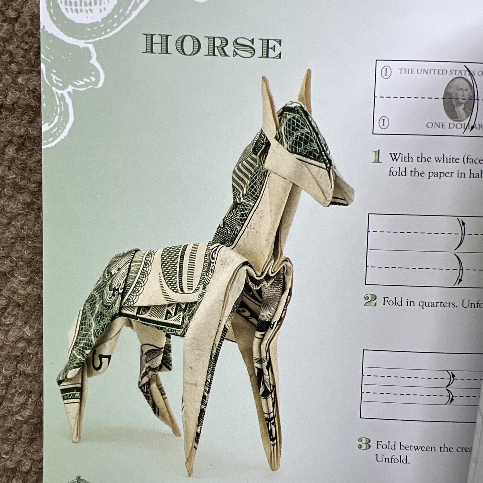 Dollar Bill Origami book by Won Park 72 Pages Illustrated And Instructions