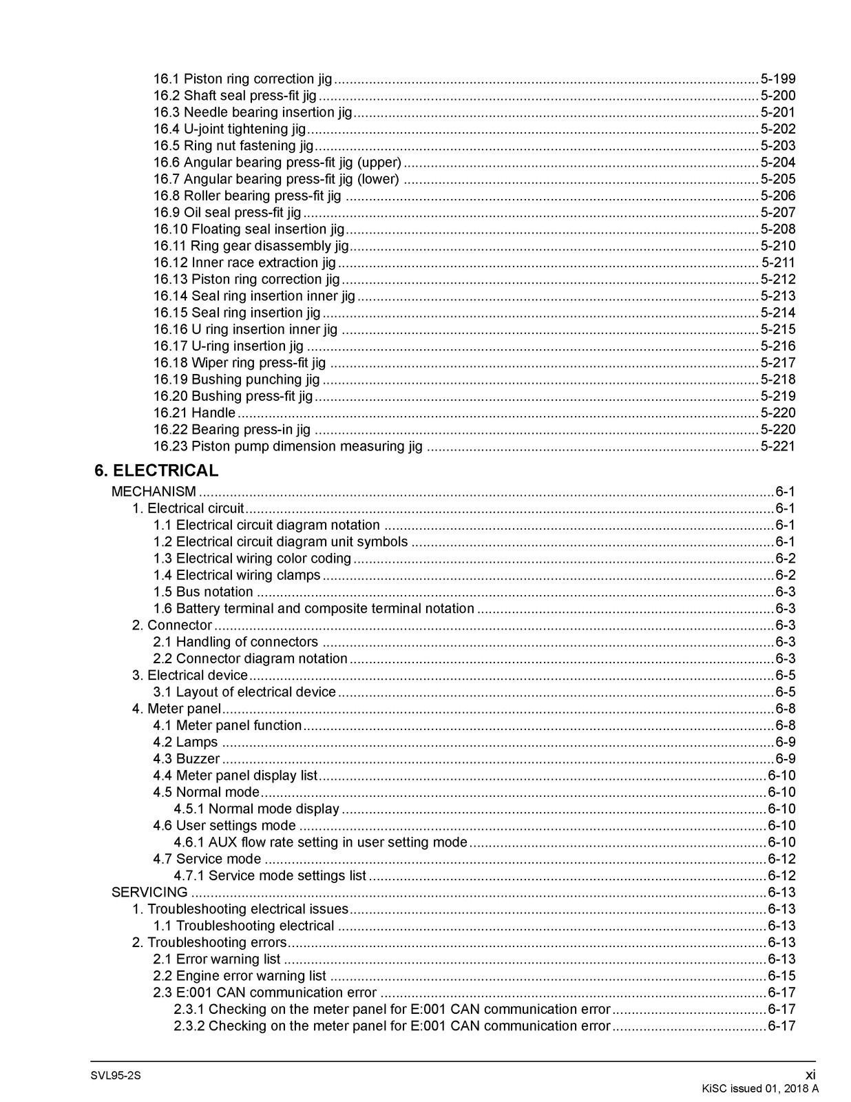 KUBOTA SVL95-2s COMPACT TRACK LDR WORSHOP MANUAL, SECURED – JACKET – XL FOLDOUTS