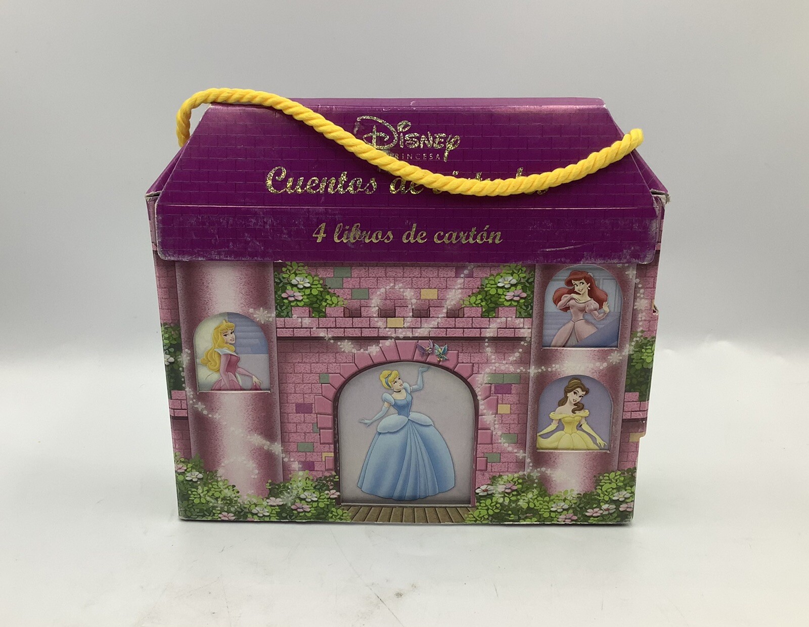 Disney Priness Cuentos de virtudes 4 libros de cartón (Spanish)