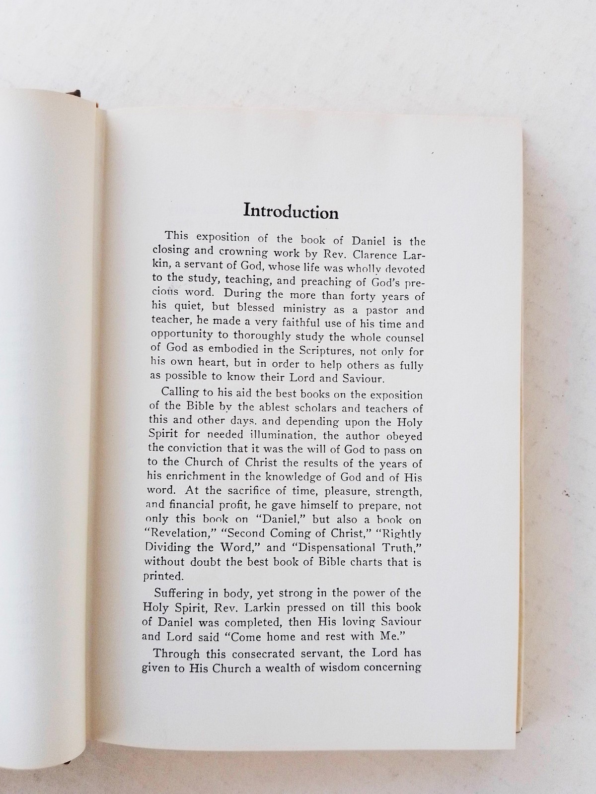 The Book of Daniel by Clarence Larkin, Vintage Hardcover 1929 Original
