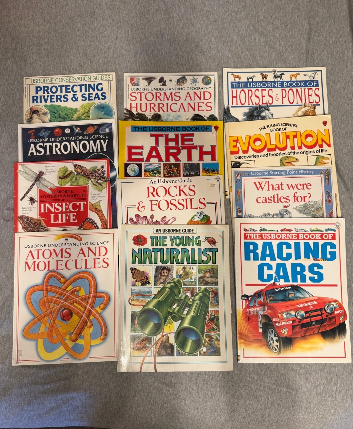 LOT of Vintage Usborne Books Science Guides 1990s Children’s Books x 12