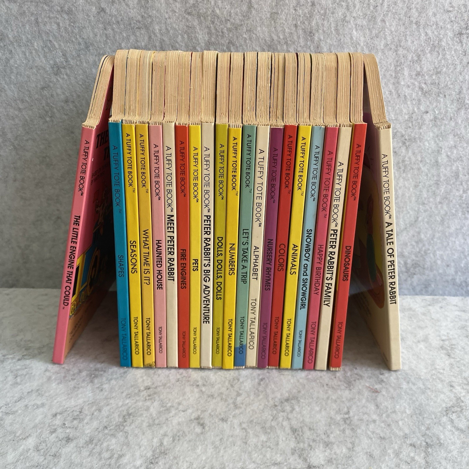 Tuffy Tote Book Lot 21 Tony Tallarico Board Peter Animals Time Trip Color Rhymes