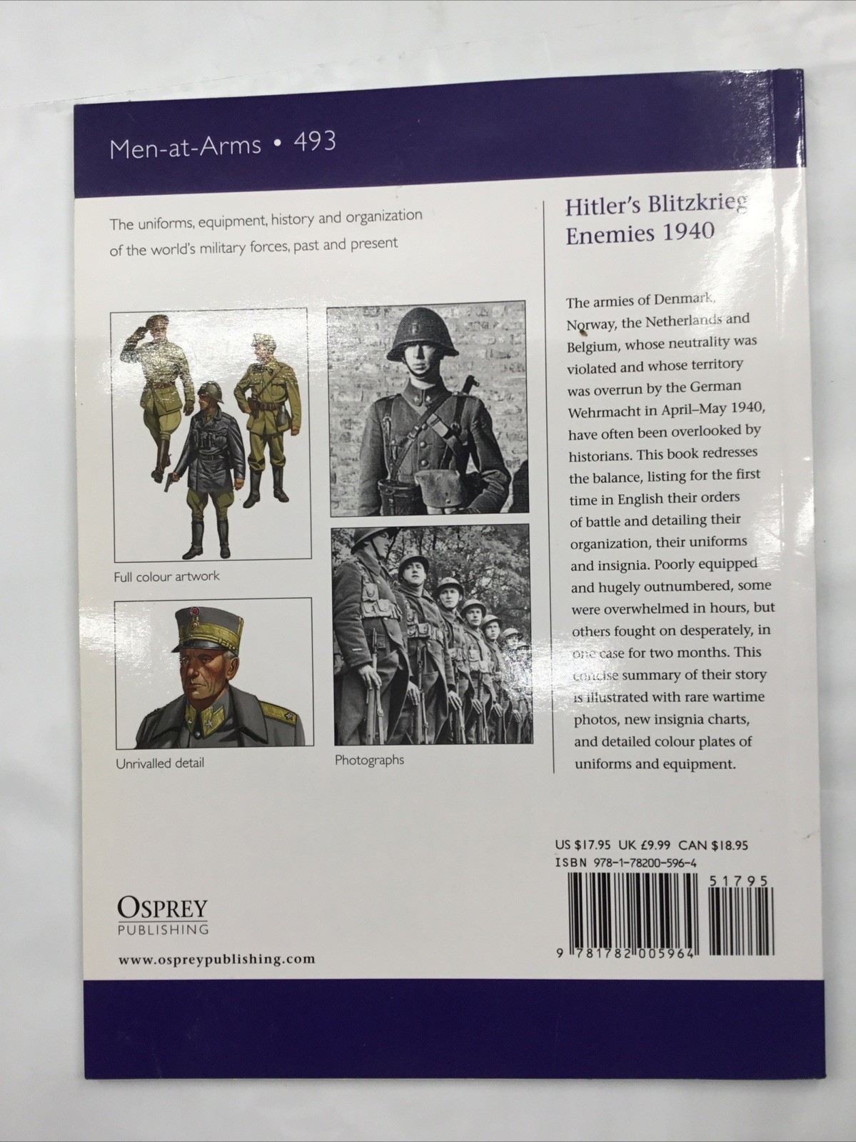 Hitlers Blitzkrieg Enemies 1940 Denmark Norway Netherlands Belgium Osprey #493