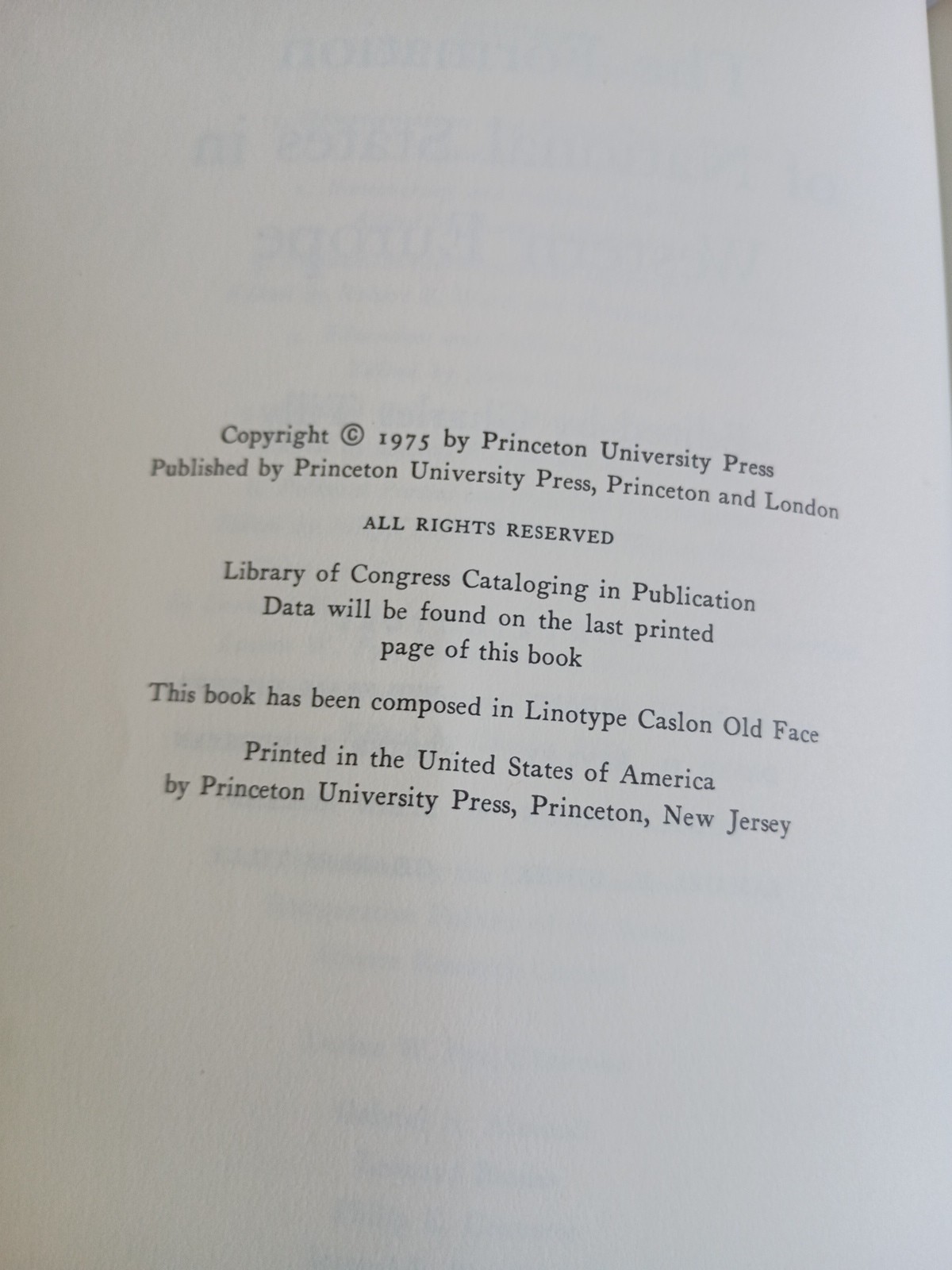 The Formation Of National States In Western Europe Edited By Charles Tilly 1975