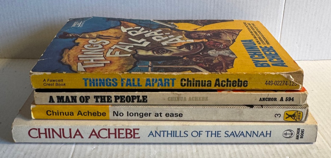 Chinua Achebe Lot Things Fall Apart + No Longer At Ease 4 Vintage Paperbacks