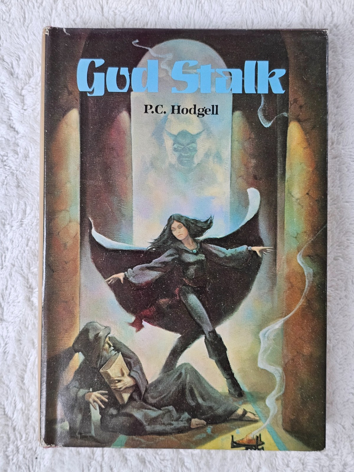 God Stalk P.C. Hodgell 1982 Hardcover Book Club Dust Jacket Fantasy Kencyrath 1