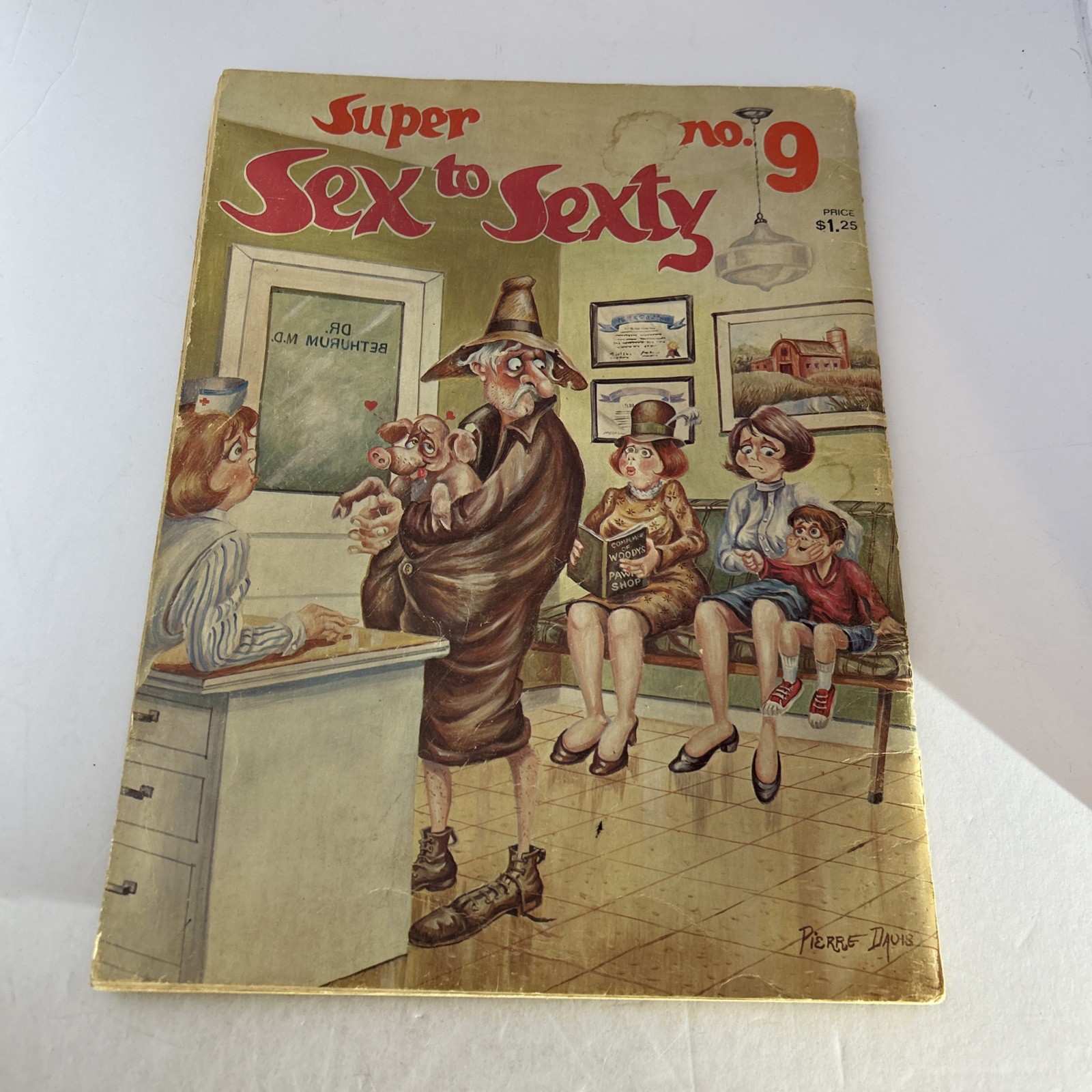 Vintage Pierre Davis, Super Sex To Sexty #25 And #9 Adult Humor, Comic Lot Of 2￼