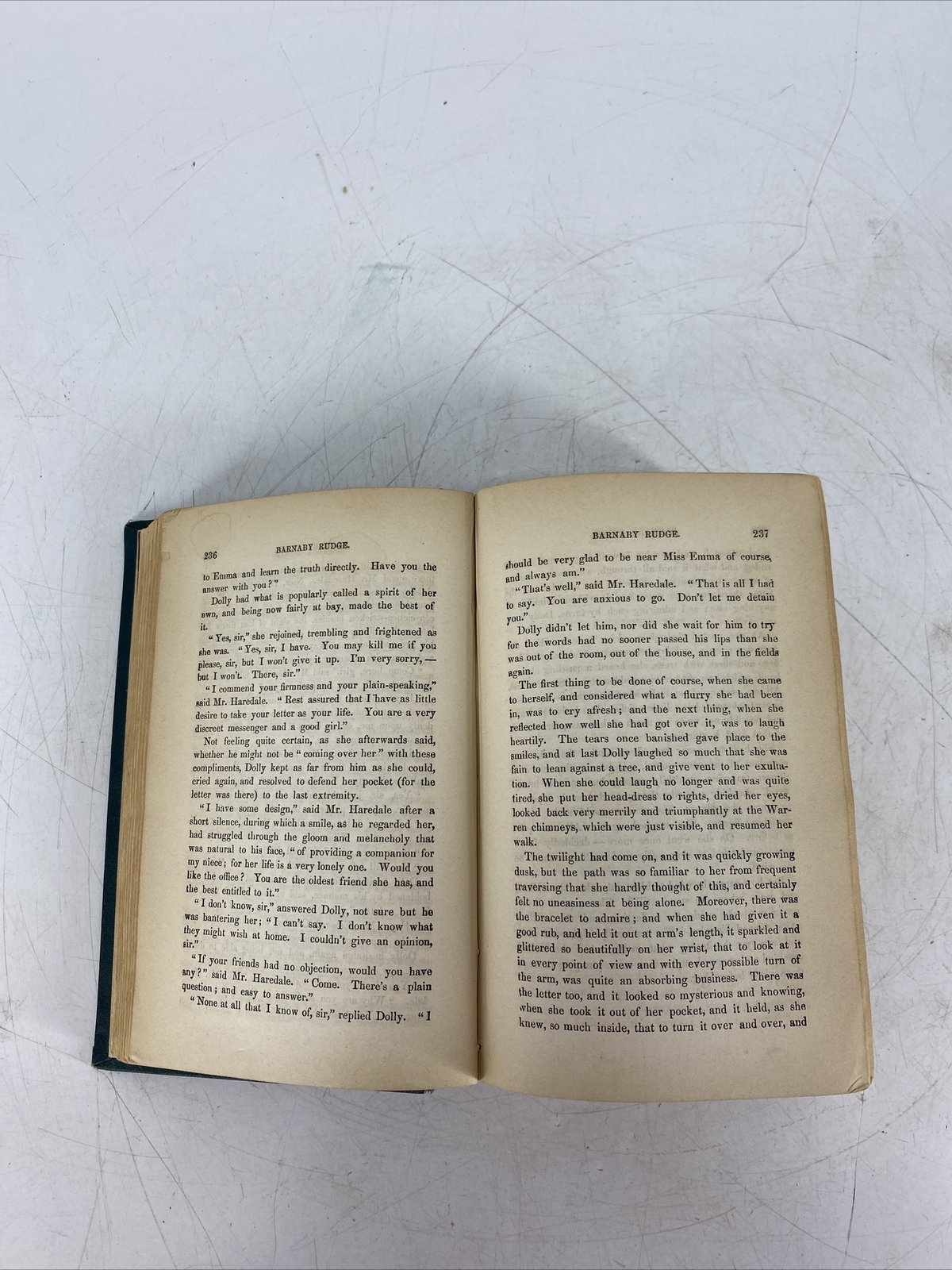 RARE Barnaby Rudge Sketches Part 2 Charles Dickens 1879 Globe Edition Hardcover