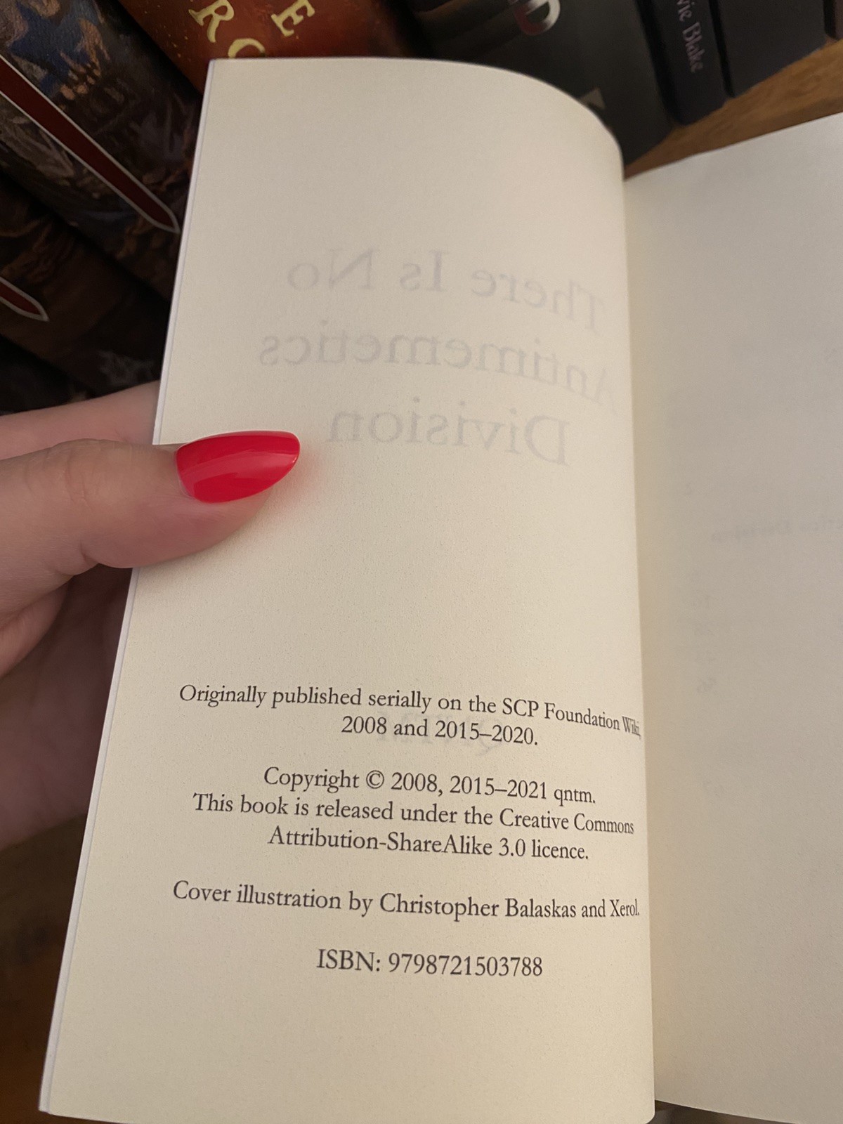 „There Is No Antimemetics Division“ by qntm (Original Paperback) [OOP — Rare!]