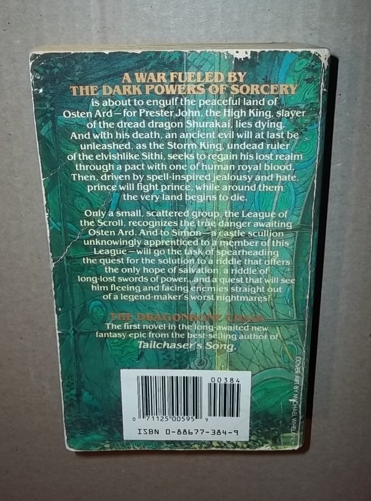 The Dragonbone Chair by tad williams DAW Fantasy 1989
