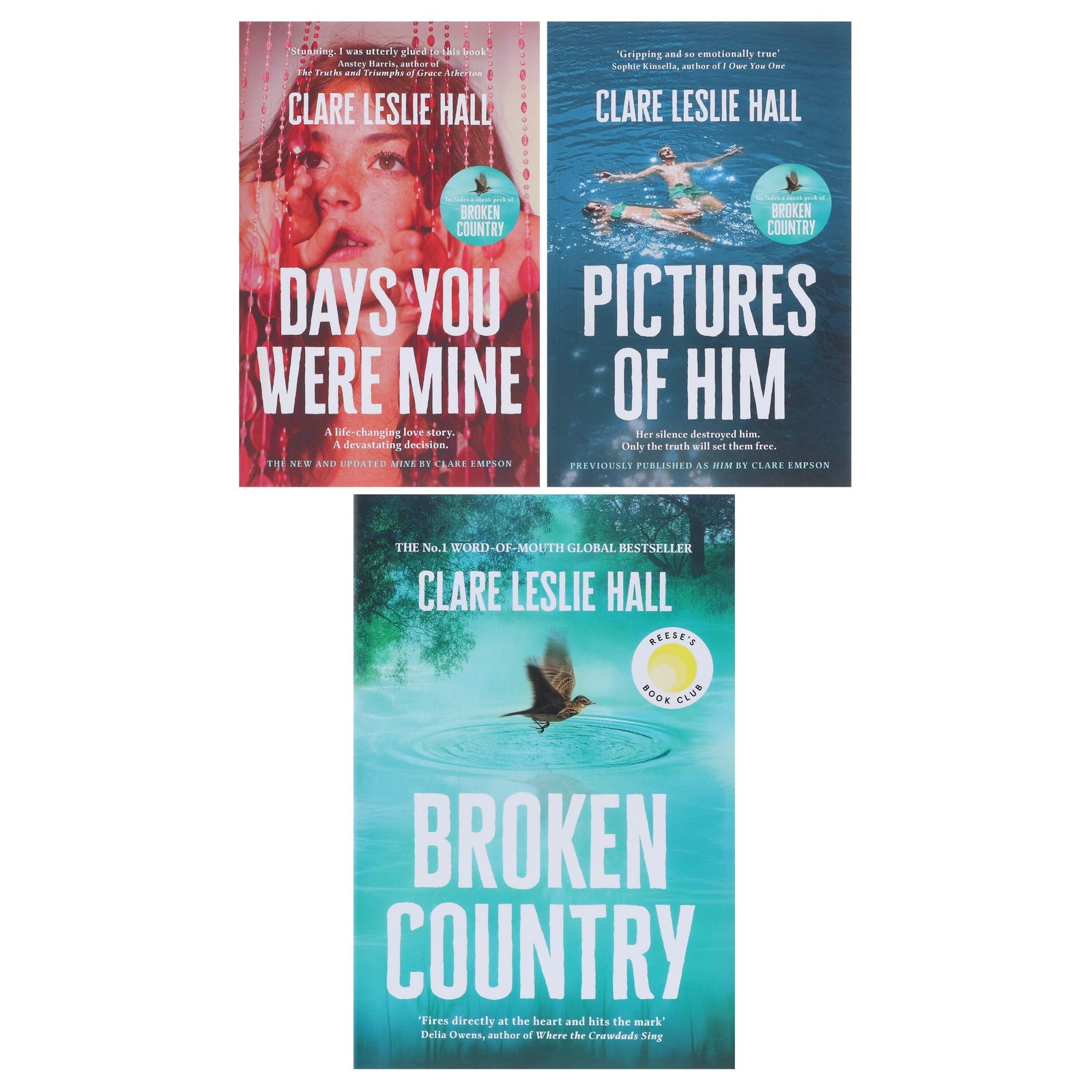 Clare Leslie Hall Collection 3 Books Set – Fiction – Paperback/Hardback