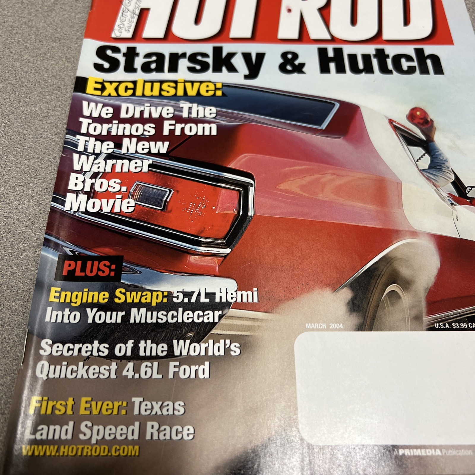 Hot ROD Mar/2004/Starsky &Hutch Exclusive/Texas Land Speed Race/5.7 L Hemi/T84