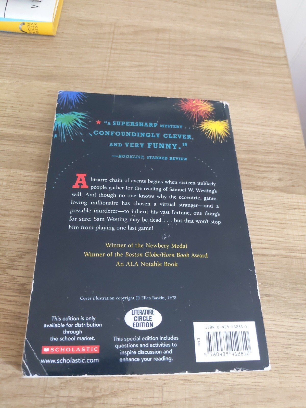 The Westing Game by Ellen Raskin 0439412811