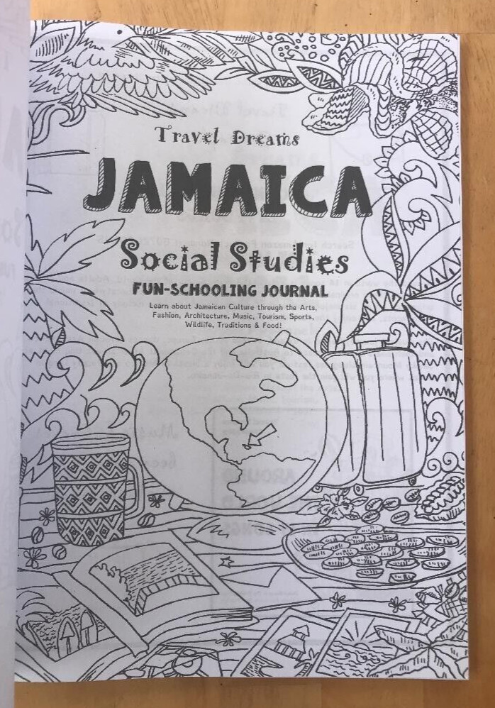 TRAVEL DREAMS JAMAICA ~ BROWN + ~ 2024 ~ SOCIAL STUDIES ~ FUN-SCHOOLING JOURNAL