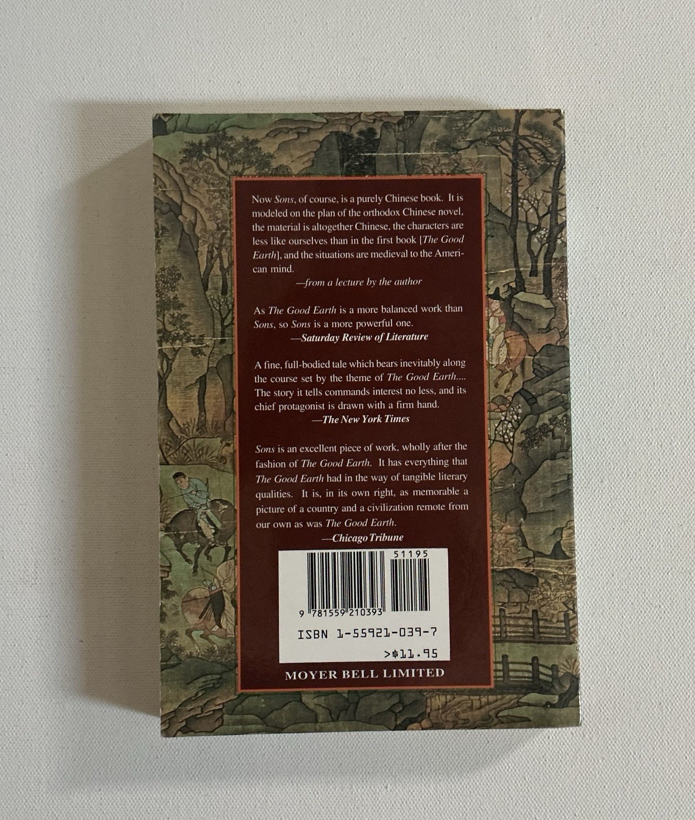 Sons (Good Earth Trilogy) by Pearl S. Buck Rare TPB 1999 Moyer Bell