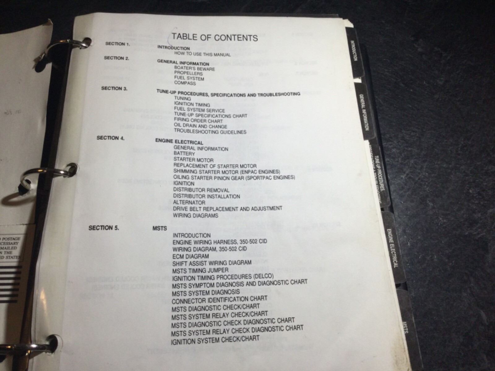 1986-1992 Marine Power GM Engines Shop Manual 3.0L 4.1L 4.3L 5.0L 5.7L 7.4L 8.2L