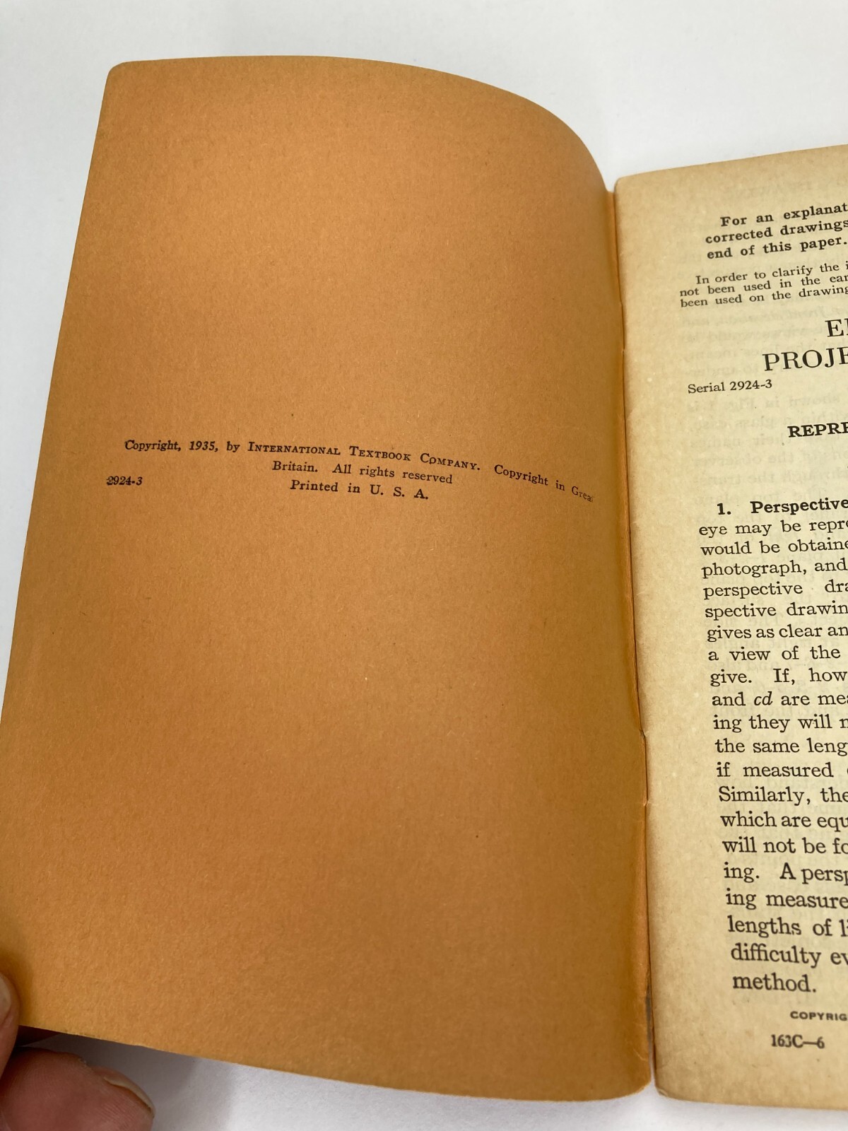 Geometrical Drawing 1935 I.C.S. Staff Geometrical Drawing Elements of Projection