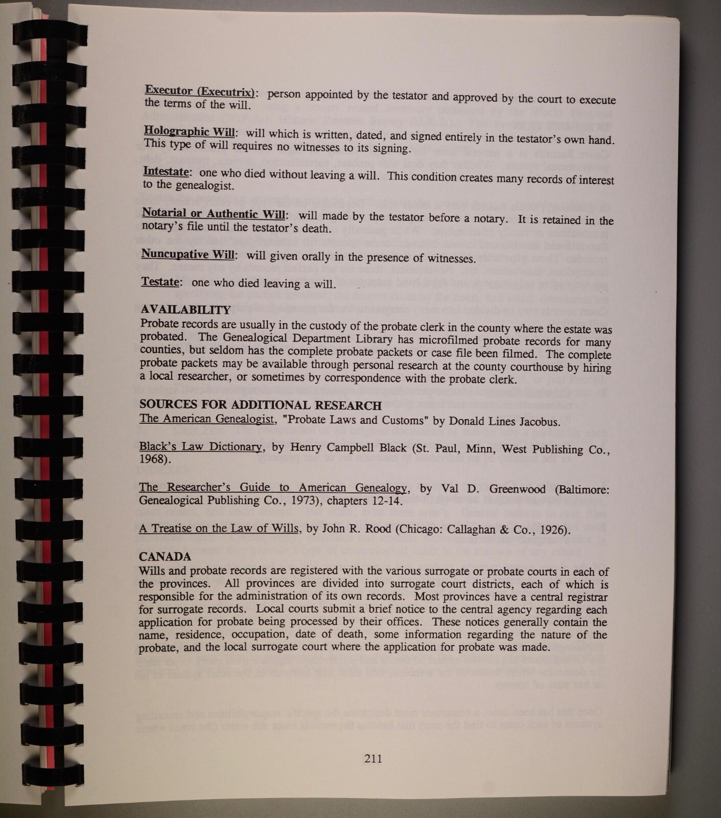 Elderhostel Genealogy Research Syllabus 1994 BYU Brigham Young University Utah