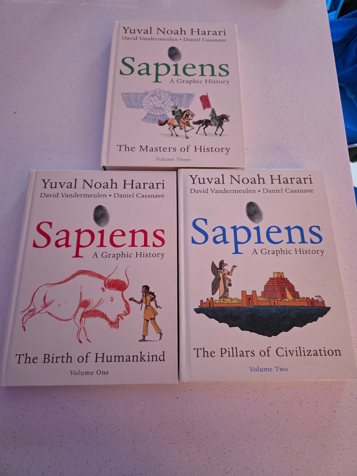 Sapiens A Graphic History, Volume 1+2+3 by Yuval Noah Harari, Hardcover