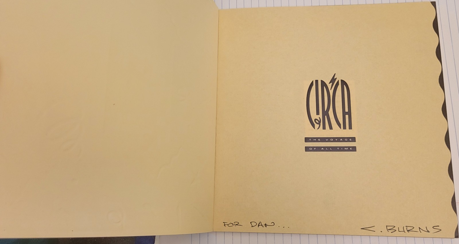 Vintage Circa The Voyage of All Time Charles Burns Fox River Paper Co. Signed