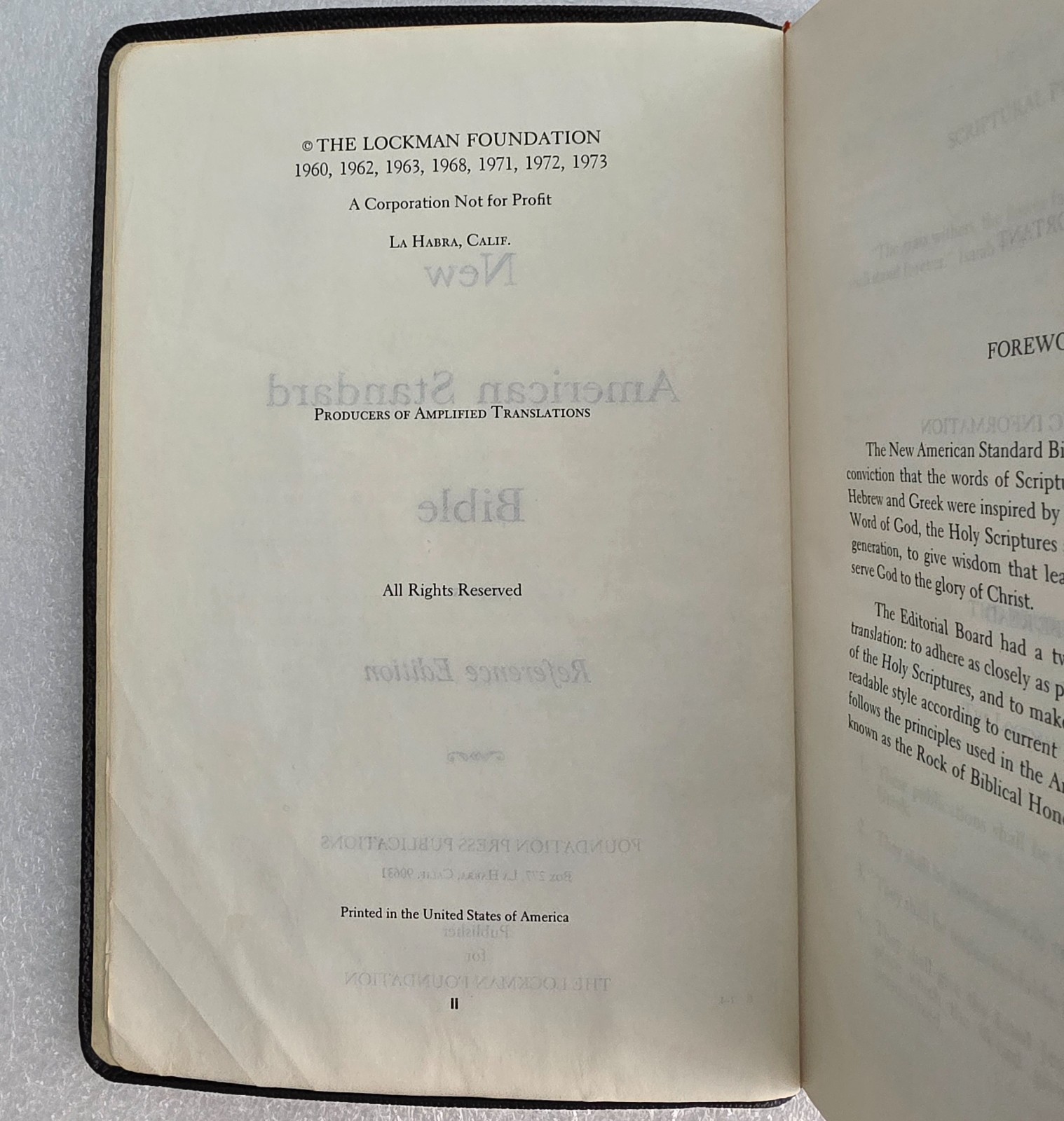 New American Standard Bible NASB Reference Edition Concordance Hardcover Lockman
