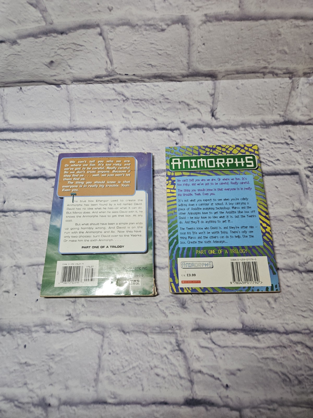 Vtg ANIMORPHS Paperback REPLACEMENT Books-1990s-Pre-Owned-Sold INDIVIDUALLY