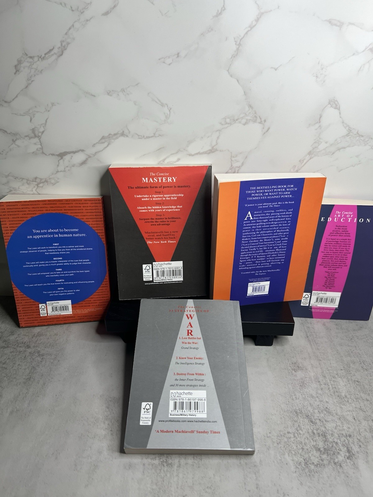 Robert Greene The Collection (5 Paperback Books) Power, War, Mastery Pocket Size