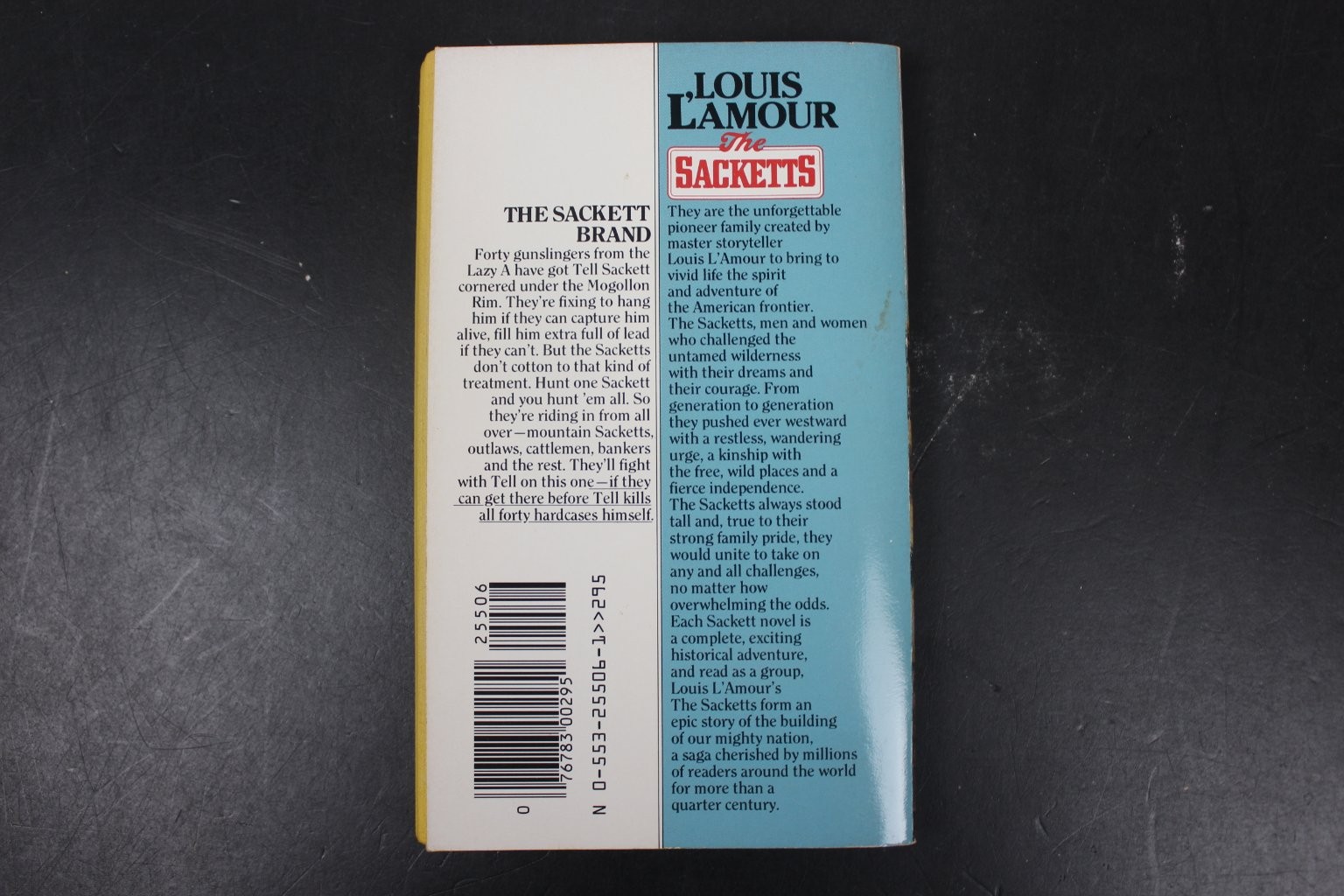 The Sackett Brand Louis L’Amour 1985 Paperback Western The Sacketts Bantam Books