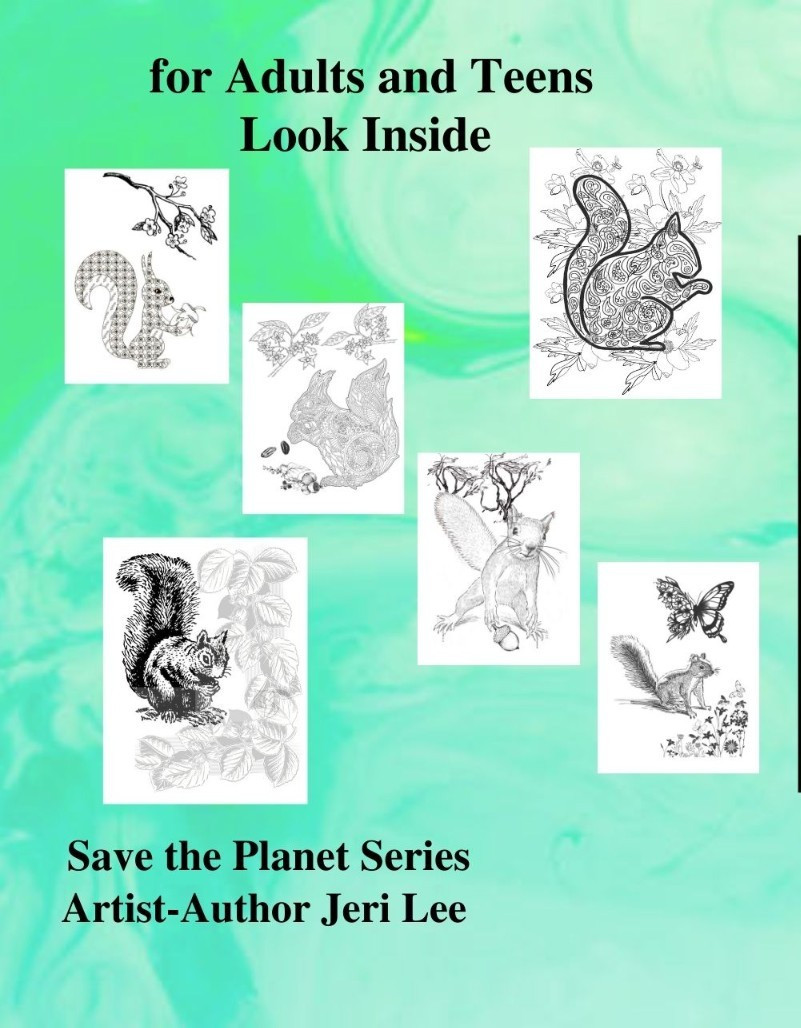 Squirrels Coloring Book for Adults and Teens 108 Pages 8.5 x 11 for All Ages