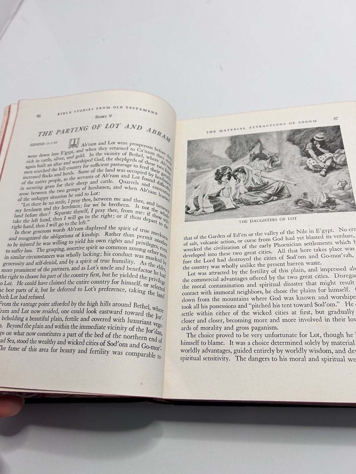 Beautiful Bible Stories Hardcover Illustrated By Charles Roney 1948 Vintage Book