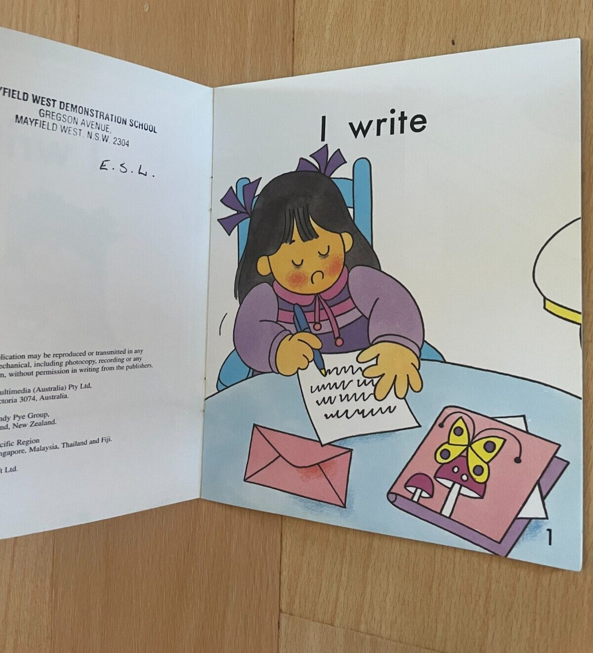 JILLIAN CUTTING, I WRITE. SUNSHINE BOOKS. 16.5 BY 14 CM. 9766450765