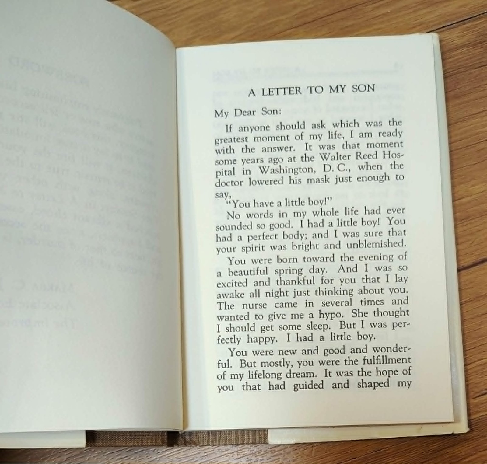 A Letter to my Son By. Ora Pate Stewart C. 1976. Vintage with Dust Jacket