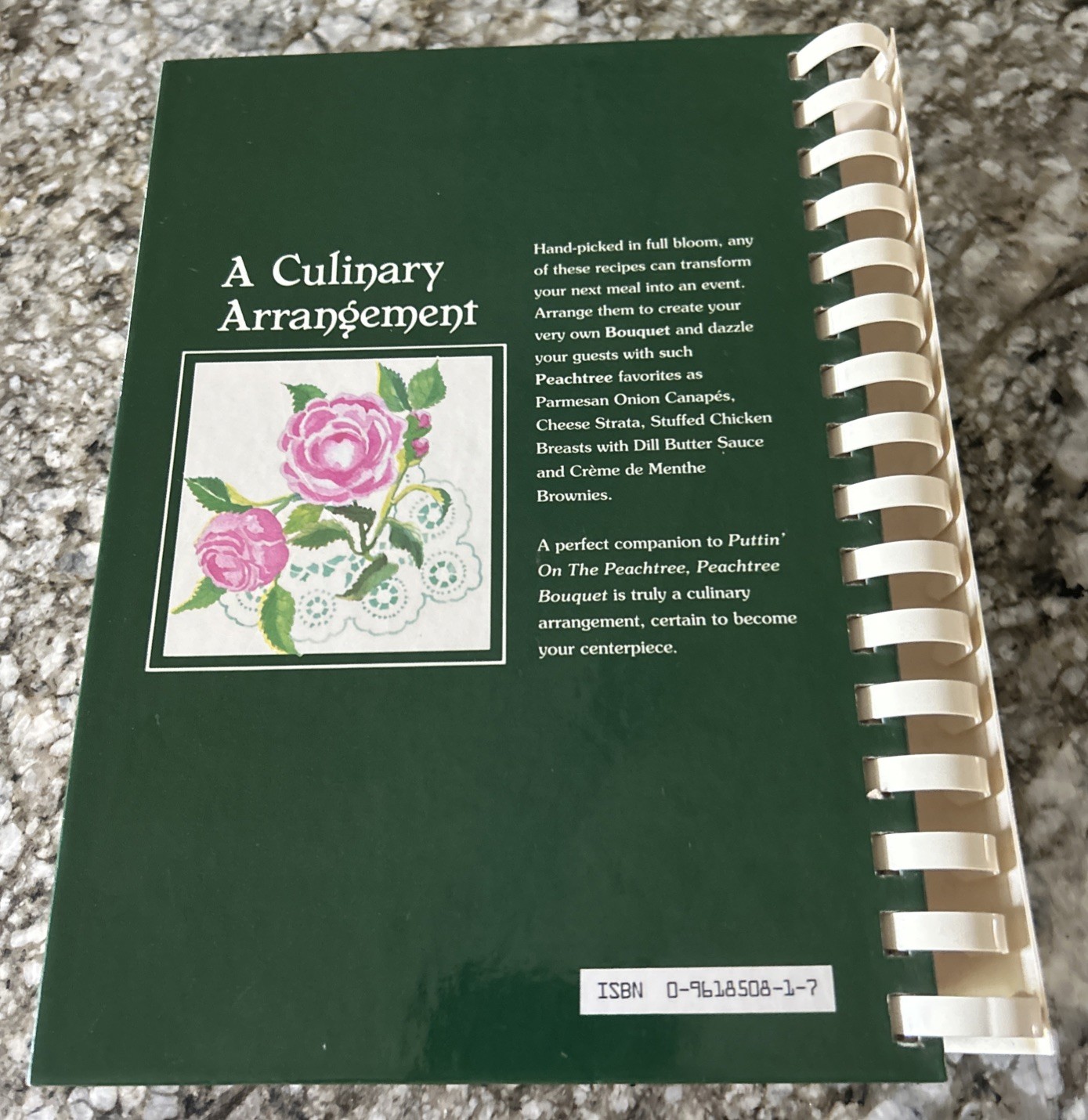PEACHTREE BOUQUET THE JUNIOR LEAGUE DEKALB COUNTY, GEORGIA SPIRAL COOKBOOK 1993