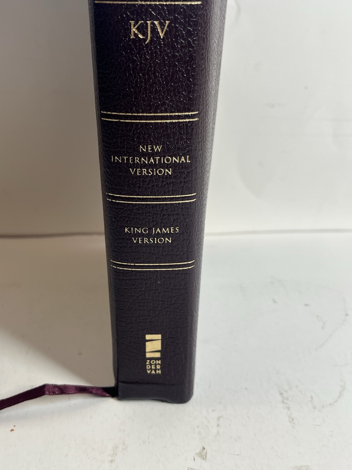 Zondervan 1985 NIV/KJV Parallel Bible Burgundy Bonded Leather (1984 NIV Text)