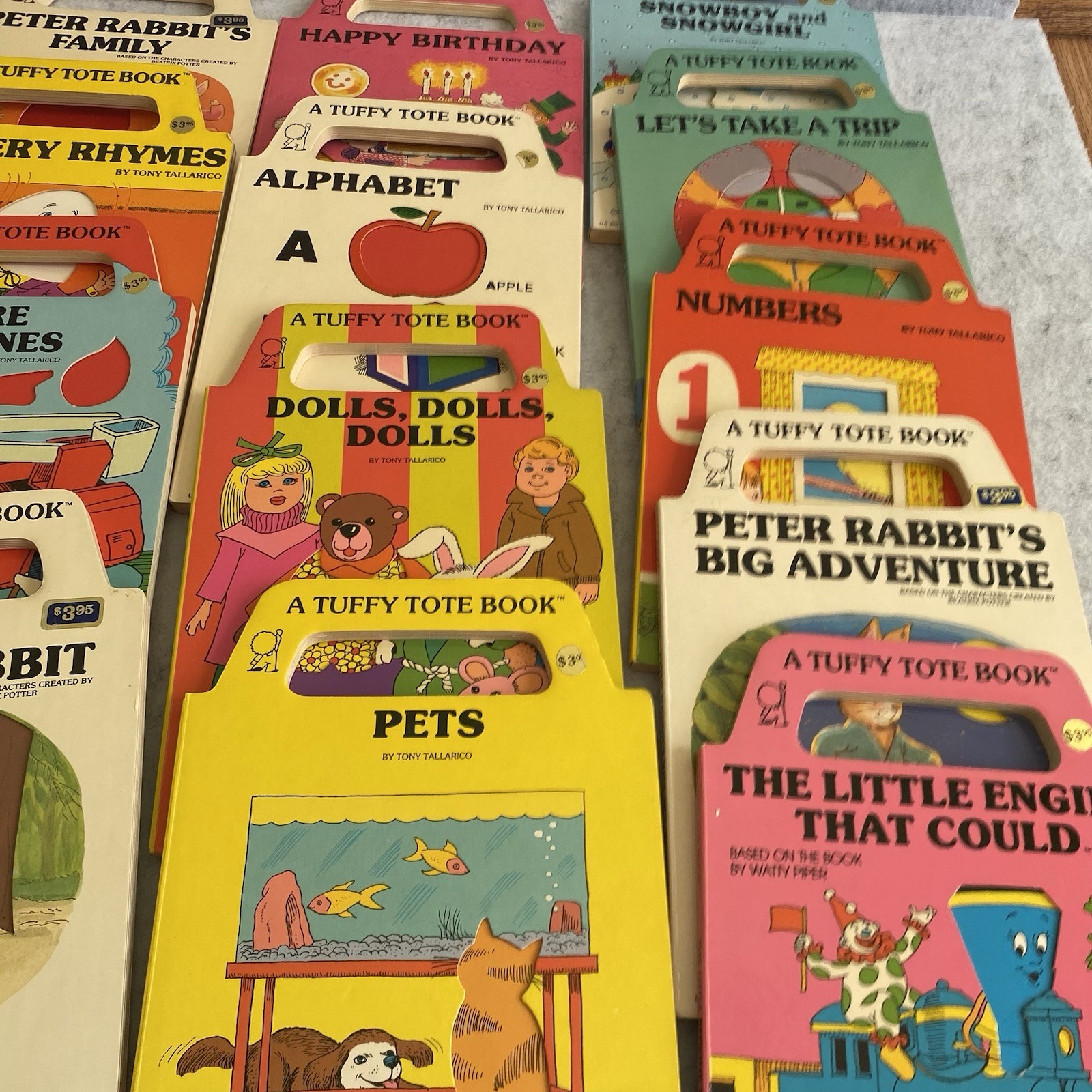Tuffy Tote Book Lot 21 Tony Tallarico Board Peter Animals Time Trip Color Rhymes