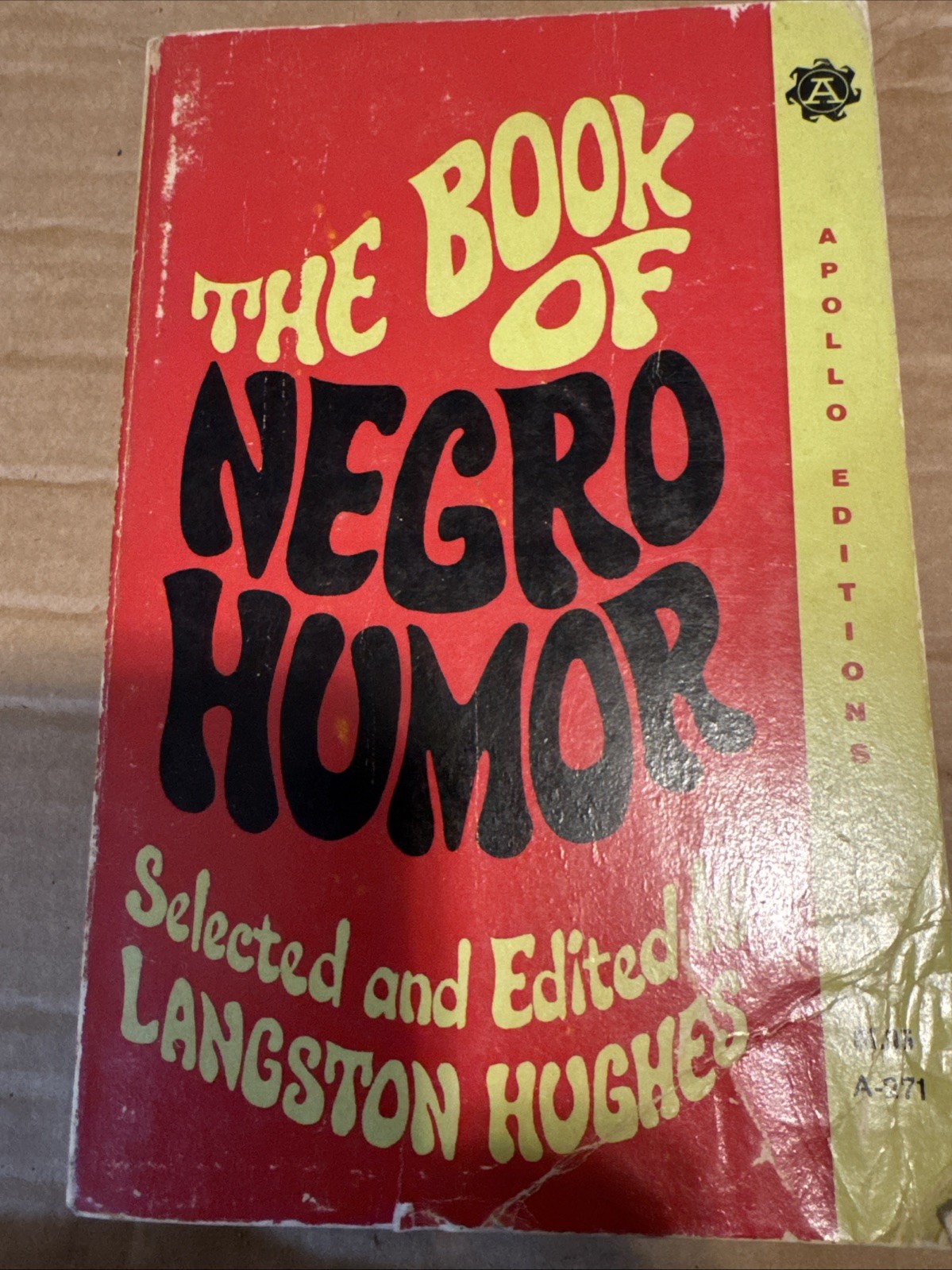 The Book of Negro Humor by Langston Hughes 1966 Dodd Mean Apollo Edition PB-VG+