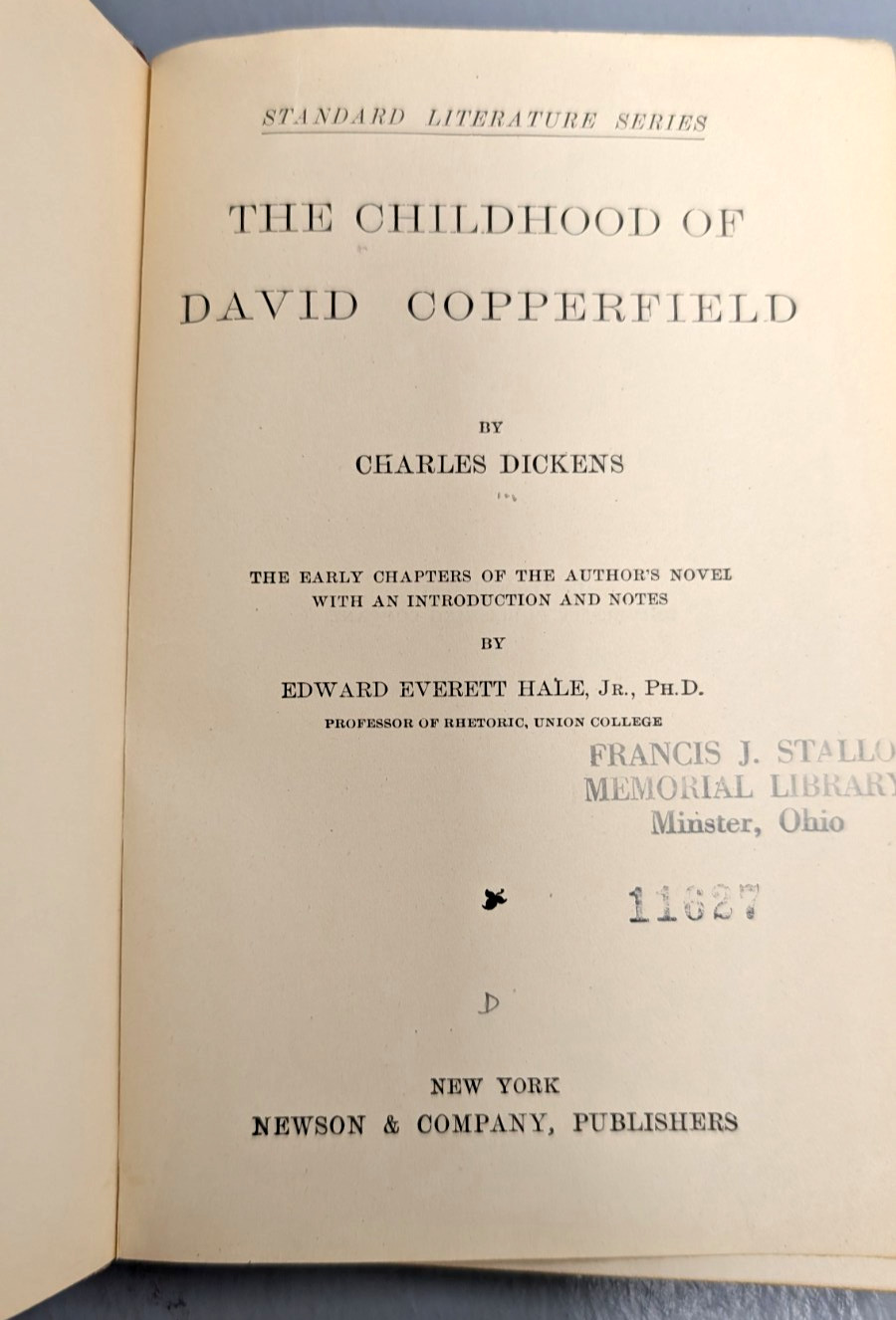 David Copperfield & David Copperfield’s Childhood Charles Dickens 1872-1898