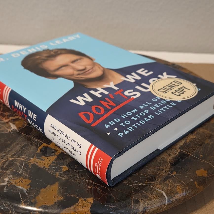 DENIS LEARY Why We Don’t Suck SIGNED AUTOGRAPH 2017 HC FIRST EDITION VGC