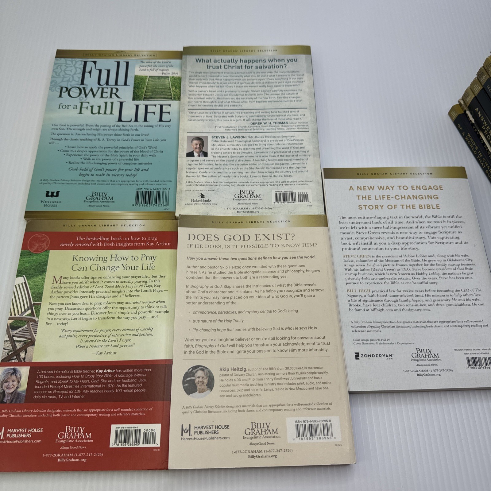 Billy Graham Library Lot of 27 PBs Billy Graham Erwin Lutzer MacArthur Tony Evan