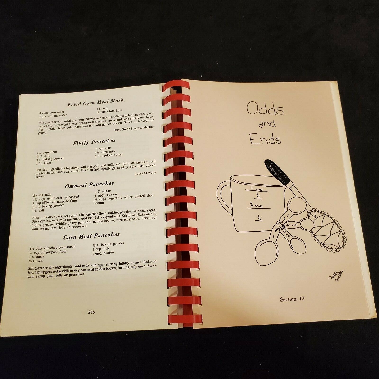1982 Kalona Historical Village Cook Book 264 Pages by Committee