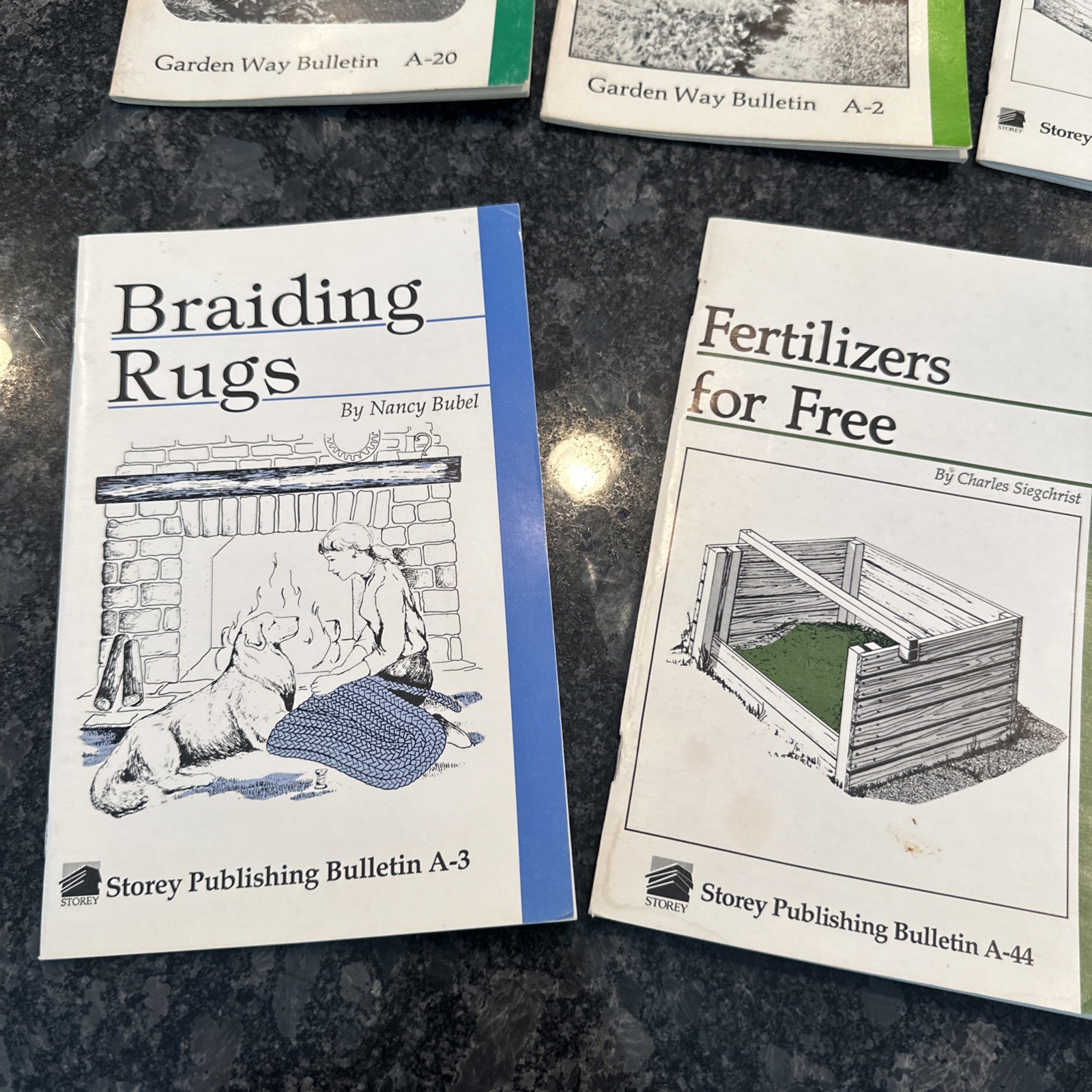 Lot of 7 Garden Way Publishing DIY Home Projects/Info Booklets 1977-1980 Prepper