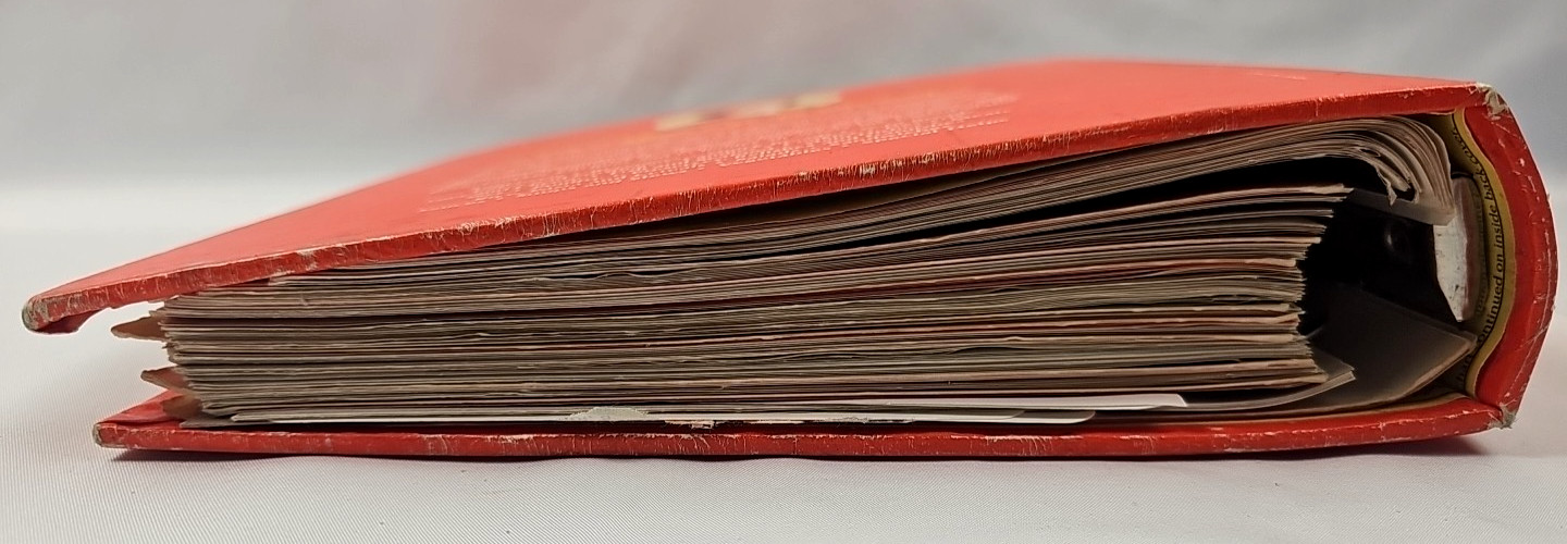 Betty Crocker Cookbook Red Pie 5 Ring Binder 1969 Ed 26th Printing 1976 Vintage