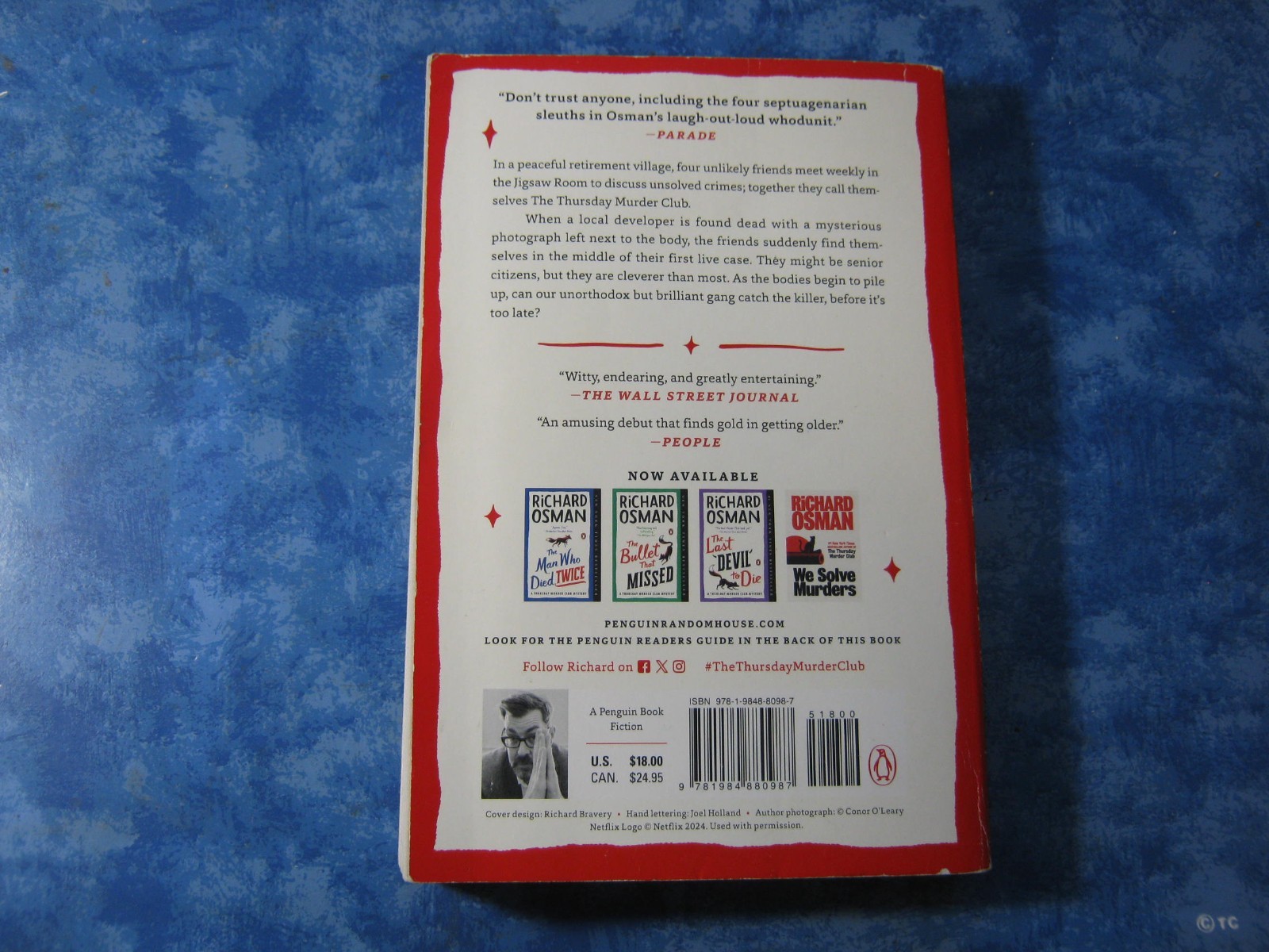 THE THURSDAY MURDER CLUB Richard Osman SC 2021 NYT Bestseller VGC