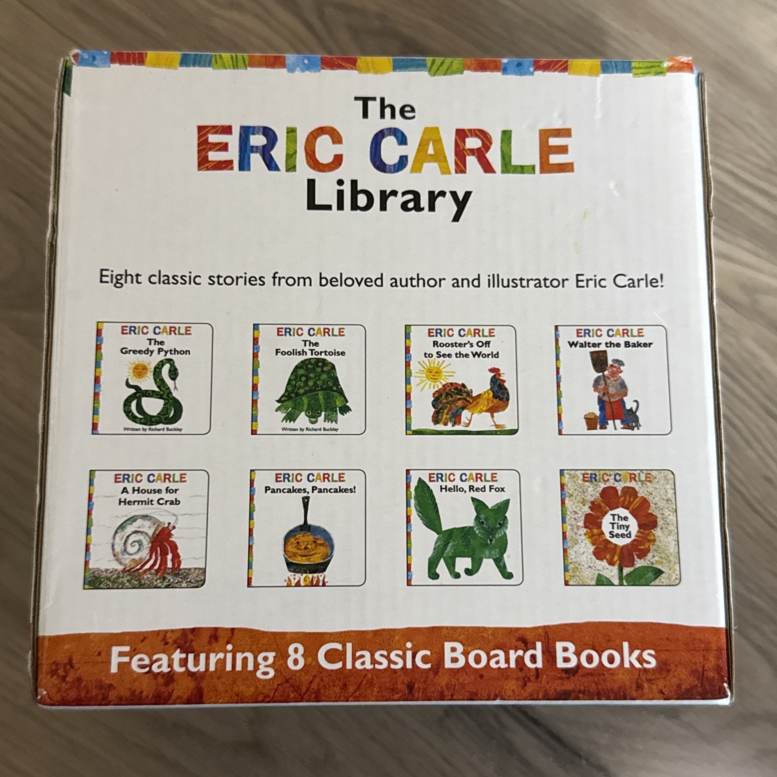 Eric Carle Library Featuring 8 Eight Classic Hardcover Board Books Box Set